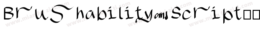 Brushability Script字体转换
